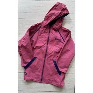 Vintage Oshkosh B'Gosh Raincoat REVERSIBLE Kids 6x Rain Coat Pink/purple